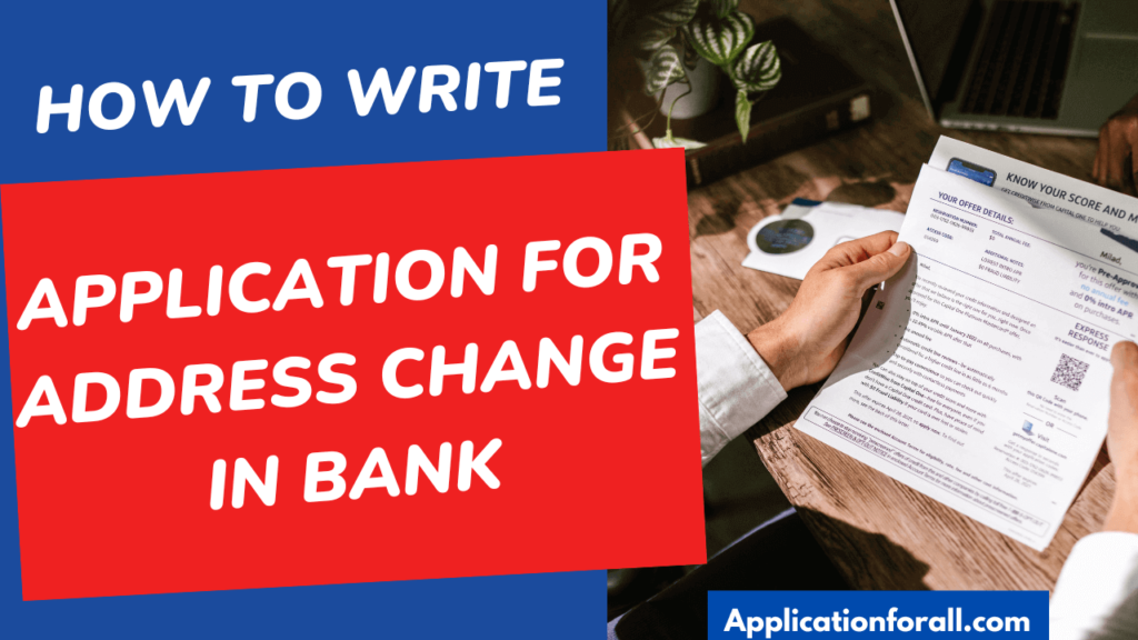 Change of Address Letter to Bank