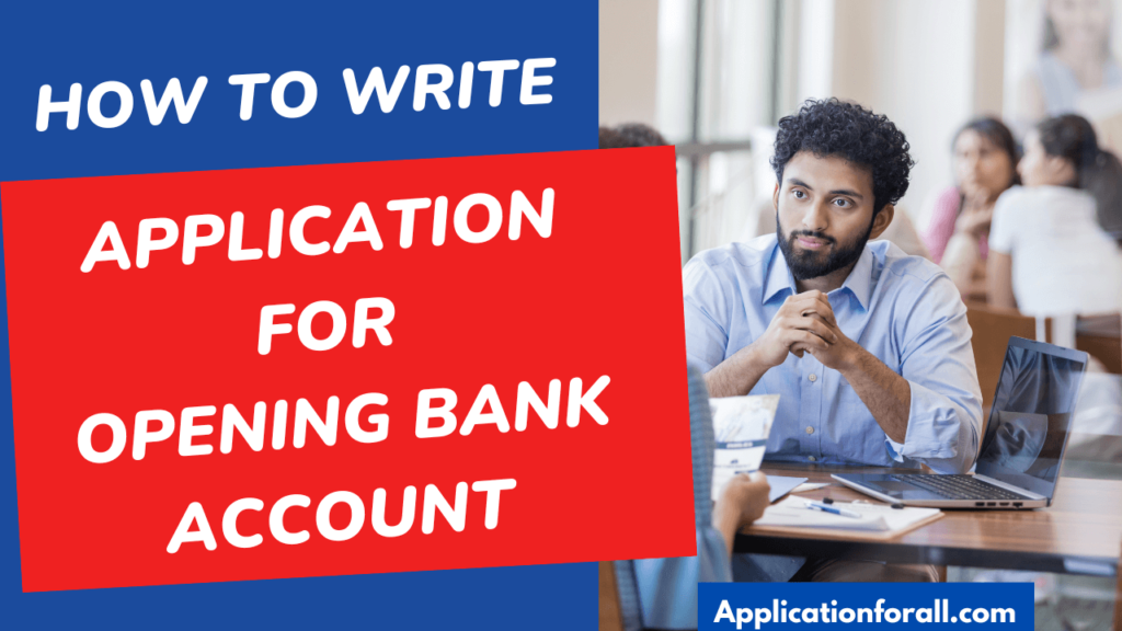 Application for Opening Bank Account